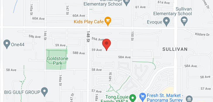 map of 14884 59 AVENUE